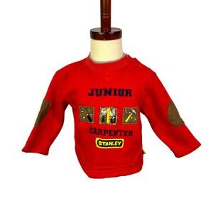 Vintage 90s Y2k Kids Sweater Stanley carpenter  Sweatshirt Size 24m Boys kid